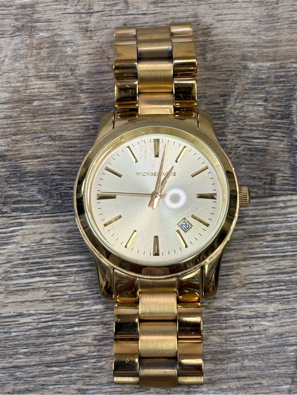 Michael Kors MK5160 Gold-Tone Stainless Steel Date Watch